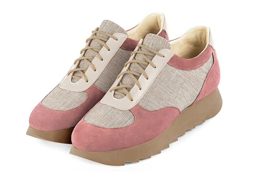 Dusty rose pink dress sneakers for women - Florence KOOIJMAN